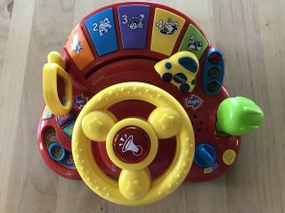 VTech Learn and Discover Driver Toy Plays Music Talks Car Sounds Animal Sounds 2