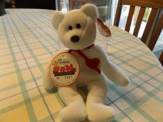 Ty Valentino Beanie Baby From The 1998 Marine Corps Toys For Tots Program