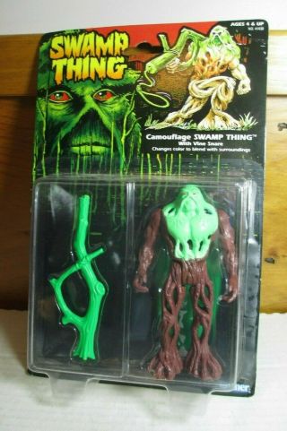 1990 Swamp Thing Evil Un - Men Moc 5 " Camouflage Swamp Thing Figure Kenner
