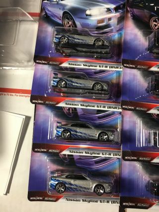 2019 HOT WHEELS PREMIUM FAST AND FURIOUS FAST IMPORTS (16) Nissan Silvia Skyline 4