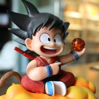 Dragon Ball Child Son Goku On Somersault Cloud Resin Figure Model Gk No Box