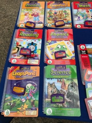 2001 Leapfrog LeapPad Learning System 12 Books and Cartridges with Carrying Case 3
