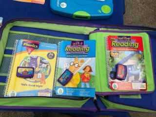 2001 Leapfrog LeapPad Learning System 12 Books and Cartridges with Carrying Case 4
