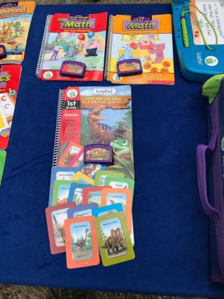 2001 Leapfrog LeapPad Learning System 12 Books and Cartridges with Carrying Case 5