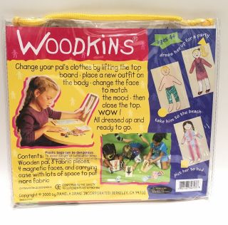Pamela Drake Woodkins Doll KELLY Fashion Plate Dress Up Kids Wooden Toy Of Year 5