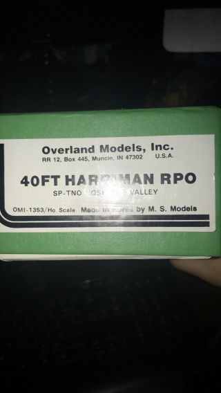 Overland Models 40ft Harriman Rpo Southern Pacific