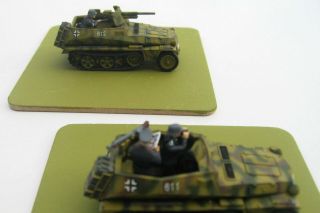 1/72 Scale German WWII 250 Half - Track Set,  Hand Painted,  Resin 7