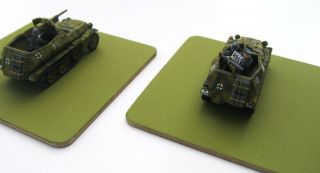 1/72 Scale German WWII 250 Half - Track Set,  Hand Painted,  Resin 8