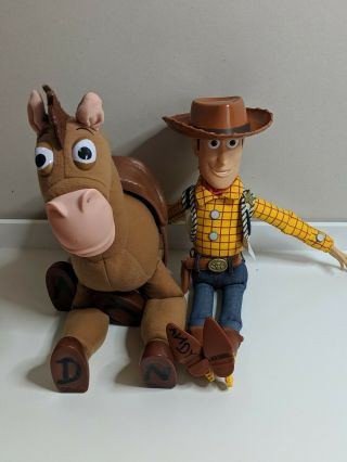 Disney Pixar Toy Story Talking Pull String Woody & Bullseye