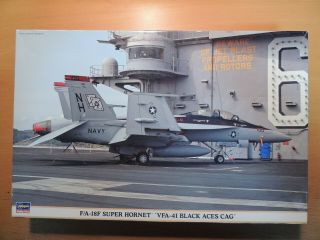 Hasegawa 1/48 F/a - 18f Hornet `vfa - 41 Black Aces Cag 