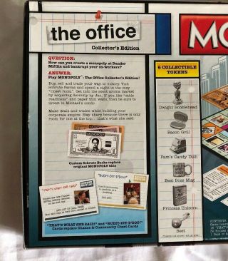 MONOPOLY The Office Version Collector Edition Board Game 7