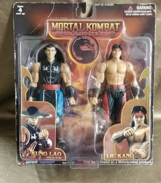 Mortal Kombat Shaolin Monks Kung Lao & Liu Kang Figures By Jazwares Toys