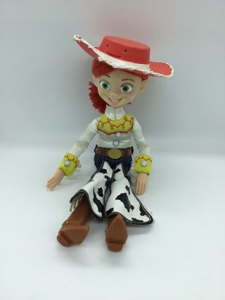 Toy Story Pull String Talking Jessie Doll 14 " Thinkway W/ Hat
