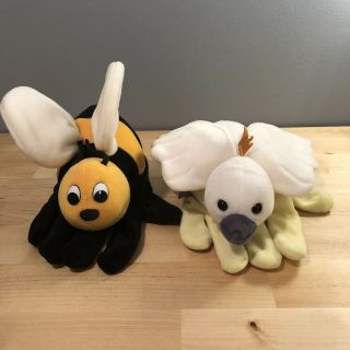 Vintage Plush Creations Bird Bumblebee Children’s Hand Puppet Set Of 2