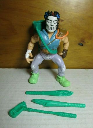 1989 Teenage Mutant Ninja Turtles Casey Jones Action Figure Complete Tmnt