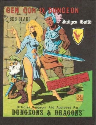 Judges Guild D&d Module Gen Con Ix Dungeon (5th Printing) Sc Ex