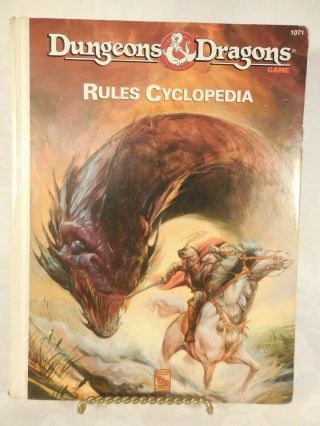 Dungeons And Dragons Rules Cyclopedia From 1991