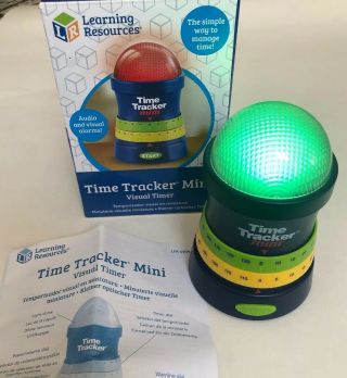 Learning Resources Time Tracker Mini Visual Timer,  Auditory/visual Cue