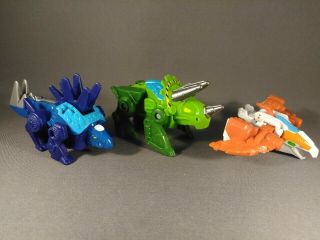 Transformers Rescue Bots Chase,  Boulders,  & Blades Mini Dinos Dinosaurs