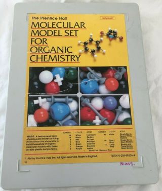 Molecular Model Set For Organic Chemistry By Prentice Hall