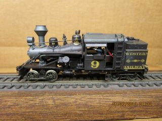 Westside Models Ho Scale Brass Custom Letered Western Railway Heisler 9 - Kadees