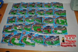 Lego Coca Cola Coke Soccer Japan Promo Minifigs & Accessories 4443 - 4472 Full Set