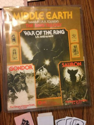 Games Of The Middle Earth The Rings Trilogy - Unpunched - Spi War Of The Ring