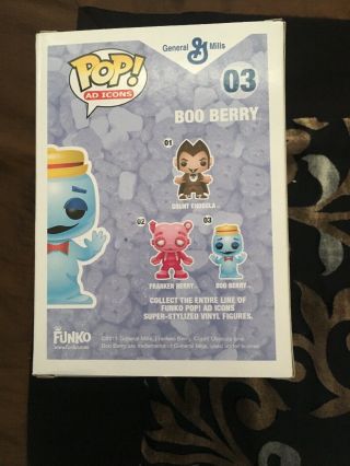 Funko Pop Ad Icons - Boo Berry 03 (with Pop Stack) -,  Vaulted/Retired 4
