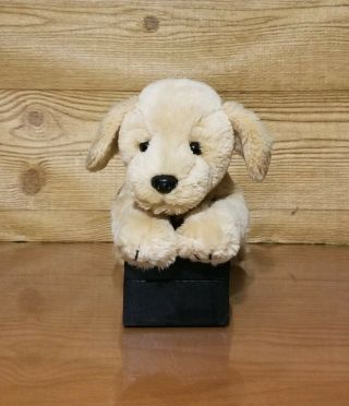 Vintage Russ Berrie Luv Pets " Amber " Golden Lab Puppy Dog Plush Toy 12 "