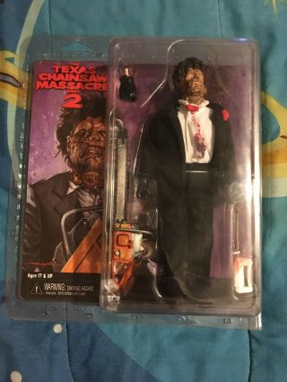 Leatherface The Texas Chainsaw Massacre Part 2 8 " Inch Clothed Figure Neca 2016