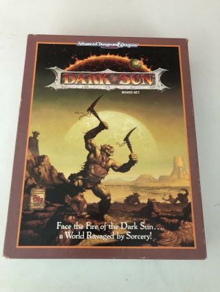 Dark Sun Boxed Set - 2nd Edition Advanced Dungeons And Dragons Ad&d D&d - Tsr