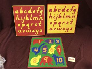 Lauri Early Learning Material Lower Case Letters And Numbers Panel Foam Puzzle
