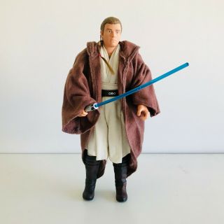 Star Wars Loose 12 " Action Figure Obi - Wan Kenobi With Lightsaber Ewan Mcgregor