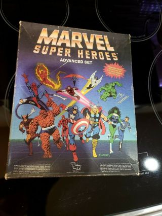 Marvel Heroes Advanced Set (complete/uncut) Tsr 6871 1986