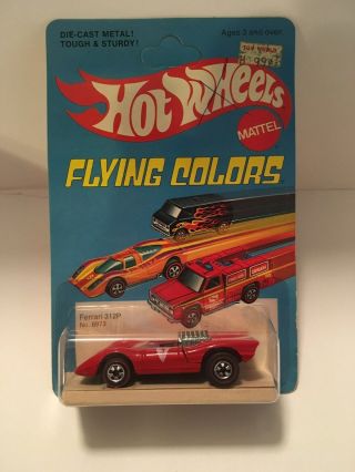 Hot Wheels Redline Flying Colors Ferrari 312p On Unpunched Card 6973 On Hk