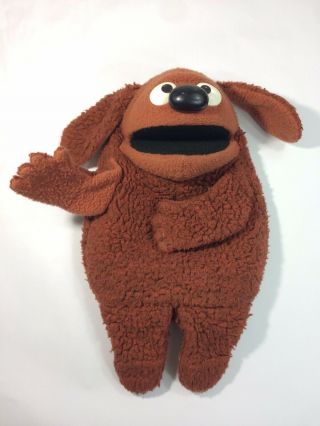 Rowlf The Dog Vintage 1977 Fisher Price Sesame Street Hand Puppet Toy 18 "