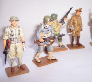 9 x DEL PRADO Die Cast Metal SOLDIERS FIGURES - USA Military WWII 1966 & 1918 4