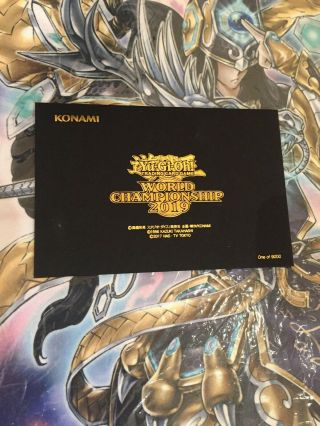 Yugioh World Championship 2019 Celebration Promo Envelope