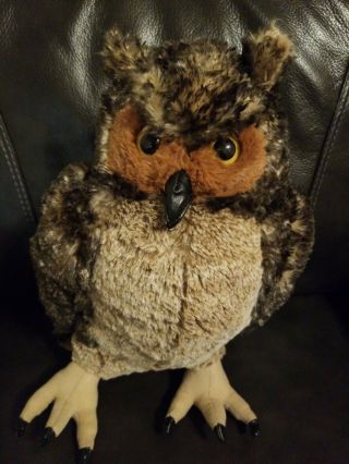 Melissa And Doug 8264 Owl Plush Life - Like Details Large Soft Stuffed