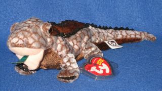 Ty Bali The Komodo Dragon Beanie Baby - With Tags - Green Tongue