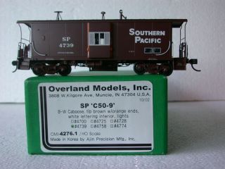 Overland Models Brass Ho Southern Pacific Sp C50 - 9 Bay Window Caboose