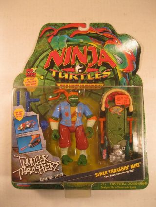 1997 Teenage Mutant Ninja Turtles Tmnt Next Mutation Sewer Thrashin Mike Moc