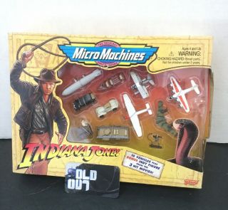 Indiana Jones Micro Machines Box Set Galoob Vintage 1995 Raiders Of The Lost Ark
