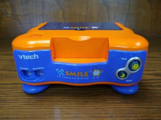 Vtech V.  Smile Tv Learning Game System Console Controller W/ 3 Games