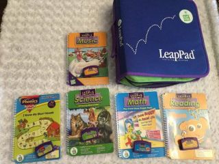 Leap Frog LeapPad Cartridges & CARRYING case Finding Nemo Music Math Reading 3