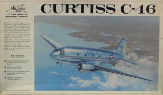 Williams Bros 1:72 Curtiss C - 46 Twin Engine Transport Model Kit 72 - 346xu2