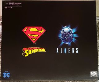 Neca Superman Vs Aliens,  Sdcc 2019 Exclusive - 2 Pack Combo