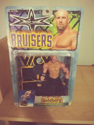 Wcw World Championship Wrestling Bruisers Goldberg Action Figure Toy Biz 1999