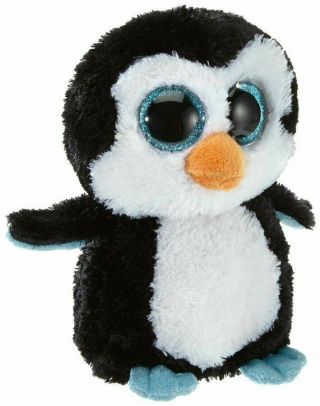 Waddles Penguin Ty Beanie Boos Plush Stuffed Animal 13 " Medium With Tags