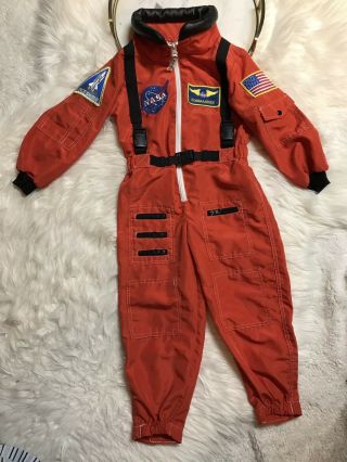 Get Real Gear Astronaut Costume Nasa Flight Suit Space Suit Size 4 - 6 Dress Up